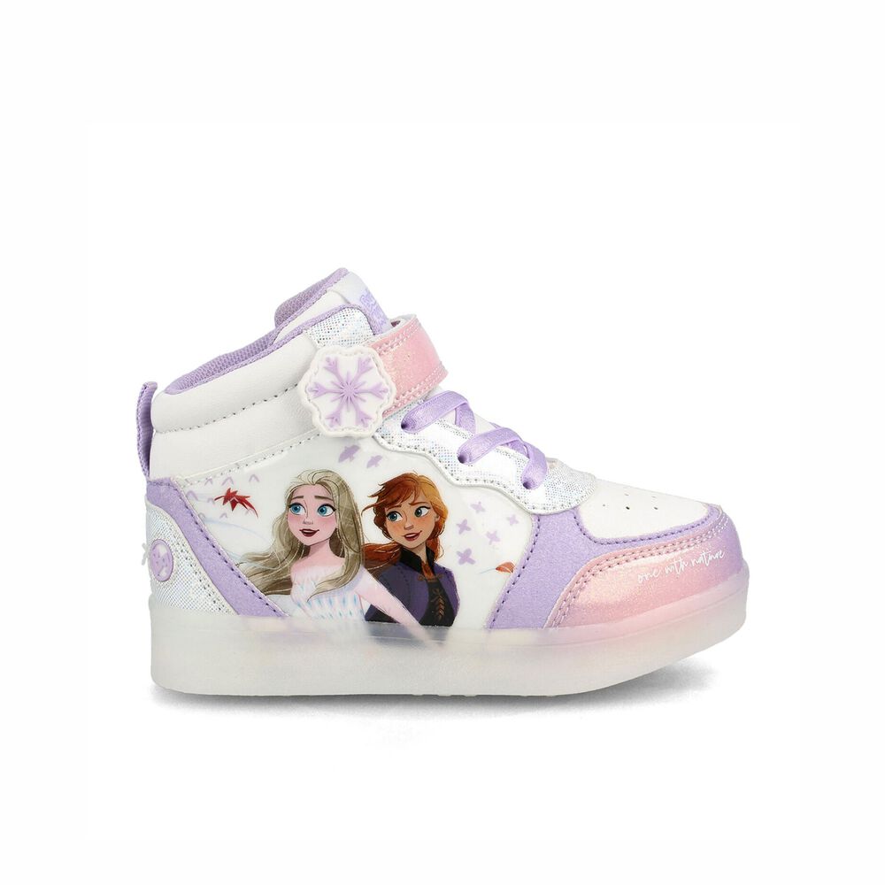 Zapatilla Ni&ntilde;a Bubblegummers Frozen Blanco - Lila image number 0.0